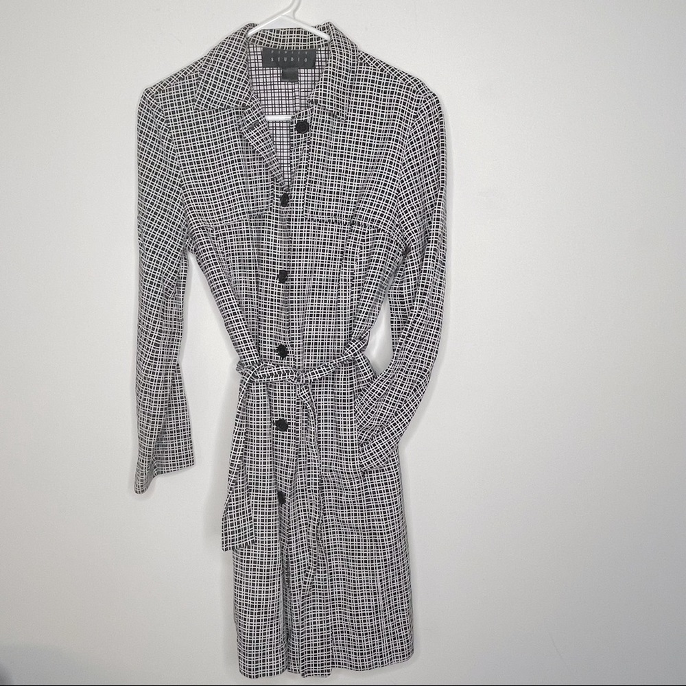 Infinity Studio Checkered Button Down Long Sleeve… - image 6